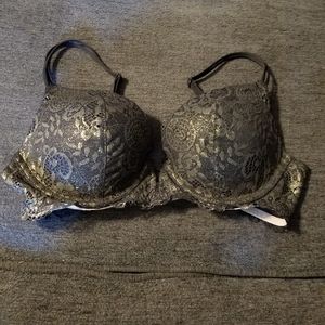 Victoria's Secret Black and Gold Bra